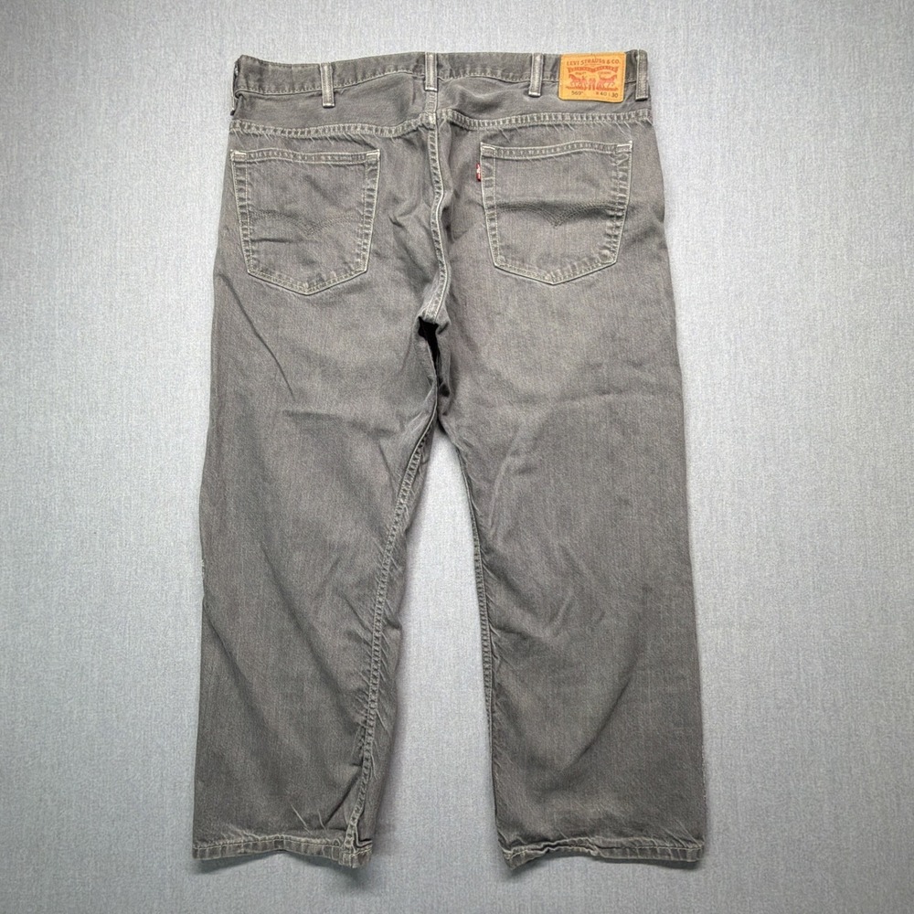 Levi 569 Loose Straight Fit Black Jeans Men's 40x30 (Fits‎ 41x27)